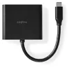 NEDIS USB 3.2 Gen 1 Adapter Βύσμα USB-C - Υποδοχή USB-A - Υποδοχή USB-C Έξοδος HDMI μαύρο κουτί 10 cm thumbnail (4 of 4)