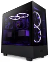 NZXT case H5 Elite edition 3x120 mm (2xRGB) fan USB 3.0 USB-C 3.1 transparent side and front panel black thumbnail (1 of 6)