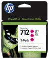 HP 712 Ink. náplň purpurová trojbalení 3ED78A