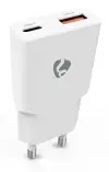 NEDIS hálózati töltő 30 W PD 3.0 gyorstöltés 1.5 2.0 2.22 3.0 A USB-A USB-C fehér NEDIS hálózati töltő 30 W PD 3.0 gyorstöltés 1.5 2.0 2.22 3.0 A USB-A USB-C fehér