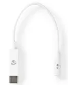 NEDIS USB-C adapteris USB-C spraudnis - 35 mm ligzda balts 15cm thumbnail (2 of 2)