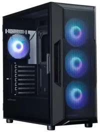 Zalman Gehäuse i3 Neo ARGB V2 Schwaarz ATX 4x120mm ARGB Lüfter 2xUSB 3.0 schwaarz (1 of 5)