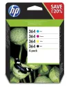 HP 364 Čtyřbalení originálních inkoustových kazet – Černá azurová purpurová žlutá