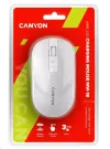 CANYON mouse MW-18PW optical silent with wireless charging 300mAh 4th layer up to 1600 DPI pearl white thumbnail (5 of 5)