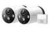 TP-Link Tapo C420S2 - utomhus Trådfri 4Mpx Säkerhetskamera Fullfärgsmikrofon IR15m 2x Tapo C420 + 1 H200