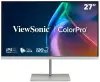 ViewSonic VP2766-2K-W 27" QHD 3-siders rammeløs SuperClear IPS-skærm med 100% sRGB 90W USB - Ergonomisk stander hvid ViewSonic VP2766-2K-W 27" QHD 3-siders rammeløs SuperClear IPS-skærm med 100% sRGB 90W USB - Ergonomisk stander hvid