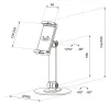 Neomounts DS15-540BL1 universal tabletholder til 47-129" tablets Sort thumbnail (4 of 4)
