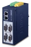 Planet MODBUS Industrie-Gateway RS-232 422 485 zu IP 4x COM 100Base-TX RTU ASCII -40 bis +75°C 12-48VDC IP40