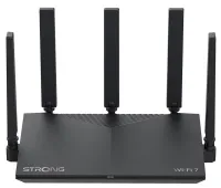 Router STRONG Wi-Fi 7 ROUTERBE3600 Wi-Fi 7 3600 Mb cu 3x LAN 1x WAN 5x antene externe 3dBi negru Router STRONG Wi-Fi 7 ROUTERBE3600 Wi-Fi 7 3600 Mb cu 3x LAN 1x WAN 5x antene externe 3dBi negru (1 of 8)