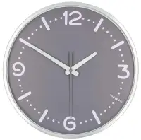 Orologio da parete NEDIS, diametro 300 mm, movimento silenzioso, alluminio grigio Orologio da parete NEDIS, diametro 300 mm, movimento silenzioso, alluminio grigio (1 of 2)
