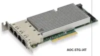 SUPERMICRO AOC-STG-I4T Quad 10Gb RJ45 PCI-E 3.0 8x (8GT) -kortti LP (1 of 1)