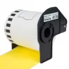 PRINTLINE compatible labels with Brother DK-22606 yellow paper roll 62 x 1524m