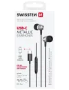 Swissten usb-c sluchátka metallic černá thumbnail (3 of 3)
