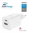 Swissten tīkla adapteris gan 1x usb-c 45w pd + 1x usb-a 18w qc balts thumbnail (2 of 3)