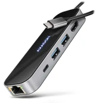 AXAGON hub USB-C multifuncțional 6 în 1 HMC-6GLN USB 3.2 Gen1 PD 100W 1x USB-C 2x USB-A HDMI RJ-45 20 cm AXAGON hub USB-C multifuncțional 6 în 1 HMC-6GLN USB 3.2 Gen1 PD 100W 1x USB-C 2x USB-A HDMI RJ-45 20 cm (1 of 6)