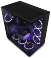 NZXT behuizing H9 Flow tweekamer ATX 4x120mm ventilator tot 10xfan geperforeerde glazen bovenkant. voorzijde zwart thumbnail (1 of 5)