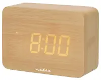 Sveglia digitale da scrivania NEDIS con display a LED retroilluminato, funzione snooze, visualizzazione della data e della temperatura interna, in legno. Sveglia digitale da scrivania NEDIS con display a LED retroilluminato, funzione snooze, visualizzazione della data e della temperatura interna, in legno. (1 of 5)
