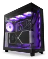 NZXT case H6 Flow RGB two-chamber MidT 3x120mm RGB fan 2xUSB 3.2 USB-C glazed black
