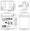 CSB Pb reservbatteri HR1227W F2 12V 6,5Ah thumbnail (2 of 2)