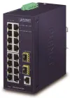 Pláinéad IGS-4215-16T2S lasc L2 tionsclaíoch 16x 1Gb TP + 2x SFP IP30 -40 go 75°C SNMP 12-48VDC 24VAC