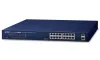 Switch PoE Planet GSW-1820HP 16x1Gb + 2x SFP 1Gb PoE 802.3at 30 240W VLAN modo de extensão 10Mb-250m 802.3az