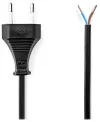NEDIS strujni kabel Euro plug - otvoreni ravni crni bulk 3m thumbnail (2 of 2)
