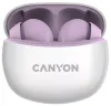 CANYON TWS-5 BT slušalke z mikrofonom BT V5.3 JL 6983D4 etui 500mAh+40mAh do 38h lila