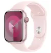 Apple Watch Series 9 Cellular 45mm Pink Aluminum with Light Pink Sports Band S M