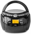 NEDIS CD-afspiller Boombox Power 9W batteridrevet lysnetdrevet stereo BT FM USB Sort thumbnail (2 of 8)