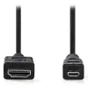 Cabo HDMI de alta velocidade NEDIS com conectores Ethernet HDMI-micro HDMI preto 2m thumbnail (1 of 2)