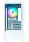 Zalman skříň P10 White miniT 1x120mm fan ARGB USB 3.0 USB-C temperované sklo bílá