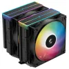 Chłodnica DEEPCOOL AG620 BK ARGB V2 2x wentylator 120mm 6x rurki cieplne PWM dla procesorów Intel i AMD czarna thumbnail (3 of 7)