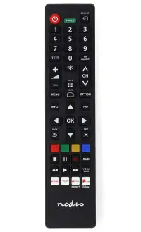 NEDIS voorgeprogrammeerde afstandsbediening, compatibel met alle Panasonic Sharp tv's. NEDIS voorgeprogrammeerde afstandsbediening, compatibel met alle Panasonic Sharp tv's. (1 of 1)