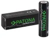 PATONA nofëllbar Batterie 18650 Li-lon 3350mAh PREMIUM 3,7V opgehuewe Plus Pole