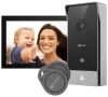 EZVIZ nutikas kodu sisetelefon HP5 Wi-Fi 2K 7" puutetundlik monitor video uksetelefon juhtmevaba uksekell IP65 must-hõbedane