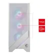 MSI Gehäuse MAG FORGE 320R AIRFLOW WHITE ohne Netzteil weiß links gehärtetes Glas 4x 120 mm A-RGB Lüfter 2x USB3.2 schwarz thumbnail (3 of 5)