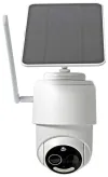 Câmera IP NEDIS 4G Solar Outdoor IP65 Wi-Fi 1080p Sensor PIR USB-C microSD Visão noturna Android iOS Branco thumbnail (3 of 5)