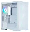 Zalman kast Z9 Iceberg wit Middentoren ATX 4x140mm ventilator ARGB gehard glas wit
