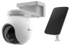 Conjunto de câmera IP EZVIZ HB8 PTZ Wi-Fi 4Mpix proteção IP65 lente 4mm H.265 IR até 15m branco + painel solar F