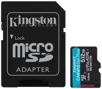 KINGSTON Canvas Go Plus Gen4 512GB microSDXC C10 UHS-I U3 V30 suas le 200MB le cuibheoir san áireamh KINGSTON Canvas Go Plus Gen4 512GB microSDXC C10 UHS-I U3 V30 suas le 200MB le cuibheoir san áireamh (1 of 3)