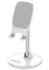 COLORWAY Vridbar hållare med 90° rotation för mobiltelefon surfplatta vit