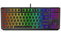 Геймърска клавиатура Endorfy Thock TKL Pudd Kailh RD RGB USB червен sw кабелна механична US оформление черен RGB (1 of 8)