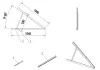 Solarmi solar panel holder triangular set of 2 for 1 panel up to 1m 0° to 90° thumbnail (4 of 4)
