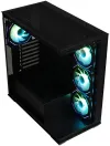 Cás BitFenix ​​​​CETO ATX 4x 120mm lucht leanúna FRGB 2x USB 3.0 USB-C gloine tempered dubh thumbnail (2 of 10)