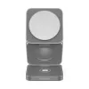 Cubenest S312 Grey 3in1 ausklappbar Wireless Aluminium Magnéitescht Charger mat Magsafe Mount Support fir iPhone thumbnail (2 of 8)