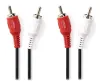 NEDIS stereoheli kaabel RCA 2x RCA pistik 2x RCA pistik must lahtiselt 1,5 m thumbnail (1 of 2)