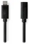 NEDIS pikenduskaabel USB 3.2 Gen 1 USB-C pistik - USB-C pesa ümmargune must 1 m thumbnail (2 of 2)