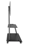 Neomounts NS-M4000BLACK Мобилна стойка за плосък екран (стойка + количка) (височина: 137-153 см) кутия 1 2 Черна thumbnail (3 of 4)