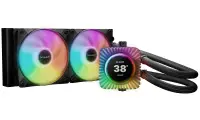 Refroidisseur de processeur Be quiet! avec circuit lumineux, écran LCD ARGB, ventilateurs 240 mm et 2 x 120 mm PWM, compatible Intel et AMD, noir. Refroidisseur de processeur Be quiet! avec circuit lumineux, écran LCD ARGB, ventilateurs 240 mm et 2 x 120 mm PWM, compatible Intel et AMD, noir. (1 of 5)