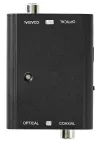 Convertitore audio digitale NEDIS presa RCA a 2 vie + presa Toslink presa RCA + presa Toslink nero